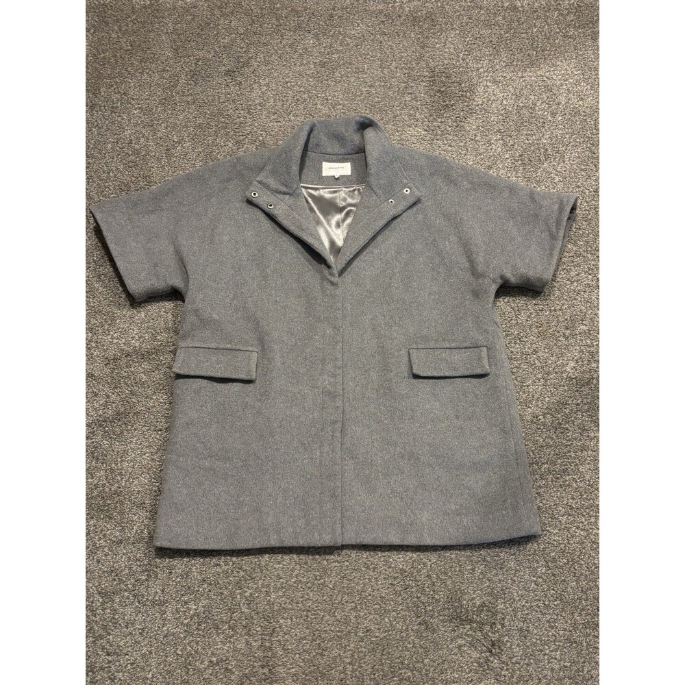 Emerson Fry Layering Jacket Size‎ Medium Grey Wool Cashmere